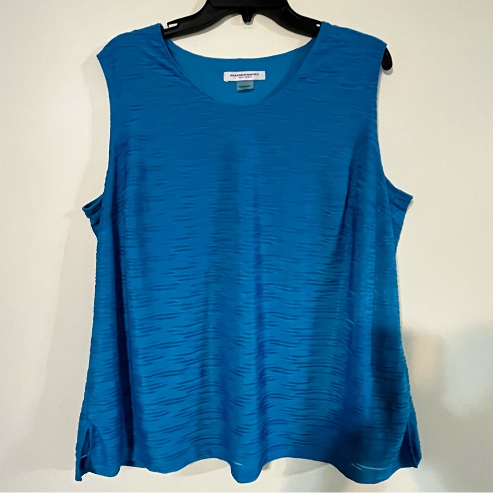 Allison Daley two piece sleeveless top and 3/4 sleeve cardigan. Size 1X - Picture 3 of 8